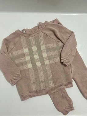 Feltman brothers plaid knit set size 18m